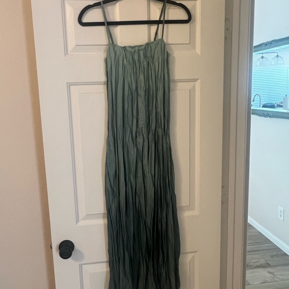Forever 21 Teal and Sage Maxi Dress